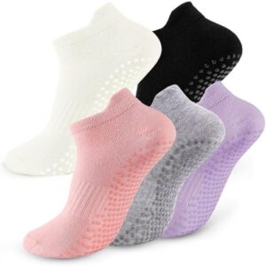 Pilates Socks Non Slip (5 Pairs)